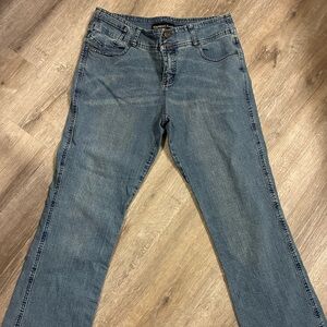 Y2K Express Low Rise Bootcut Jeans Womens 32x28.5 Medium Wash Denim